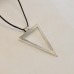 Ασημένιο Ανδρικό Μενταγιόν "Τρίγωνο"