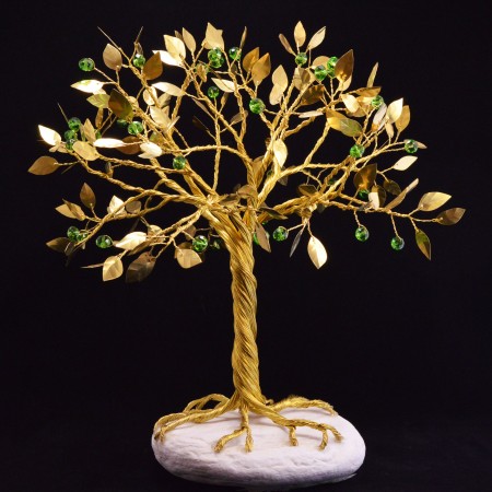 Διακοσμητικό Δέντρο Χρυσό-Χάντρα